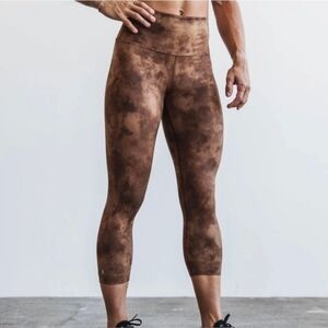 NWT NoBull Crop Tie Dye Fall Color Leggings